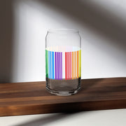 Proud Barcode on Can-shaped glass