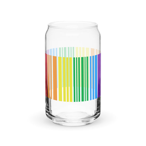 Proud Barcode on Can-shaped glass