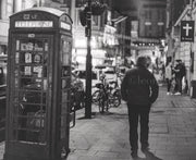 British Nights - London, England 35MM Black and White Postcard