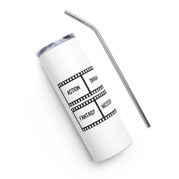 Many Movie Genre Stainless Steel Tumbler