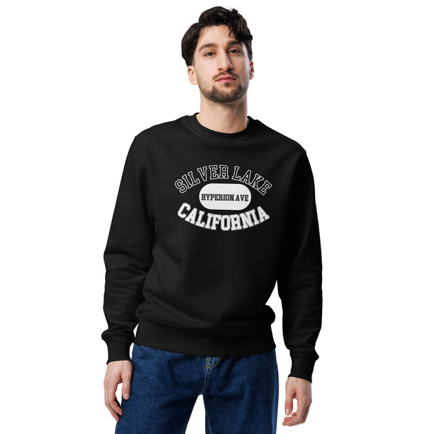 Silver Lake Hyperion Avenue Sweatshirt - Trendy California Black Eco Sweatshirt