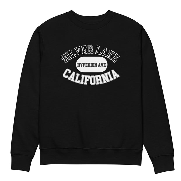 Silver Lake Hyperion Avenue Sweatshirt - Trendy California Black Eco Sweatshirt