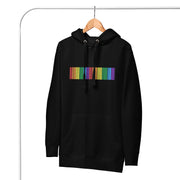 Blackout Barcode Rainbow Pride Hoodie [Black]