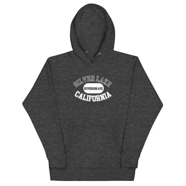 Silver Lake Hyperion Avenue - Trendy California Black Hoodie