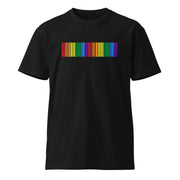 Vibrant Rainbow Barcode Pride Tee