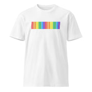 Vibrant Rainbow Barcode Pride Tee